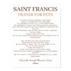 St. Francis Prayer for Pets