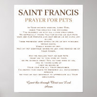 St. Francis Prayer for Pets