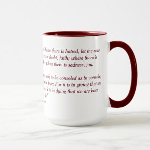 St. Francis Prayer Mug