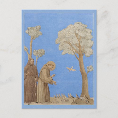 St Francis preaching to the birds CC0582 Postcard