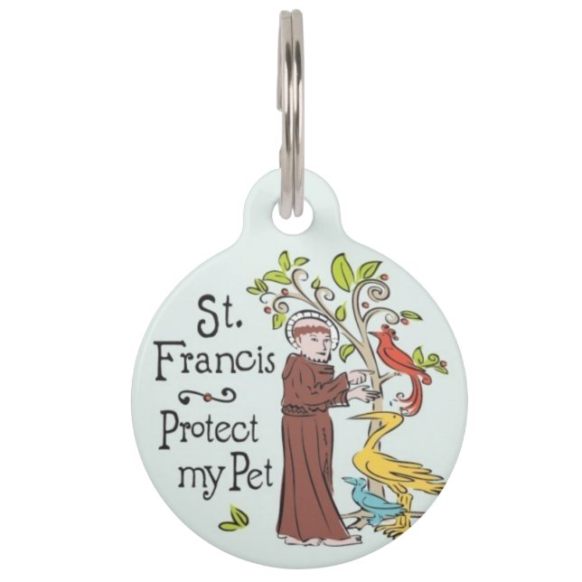 St. Francis Protect My Pet ID Tag (Front)