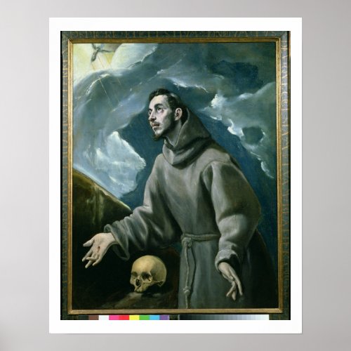St Francis Receiving the Stigmata oil on canvas Poster