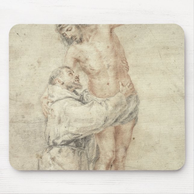 St. Francis Rejecting the World and Embracing Mouse Pad (Front)