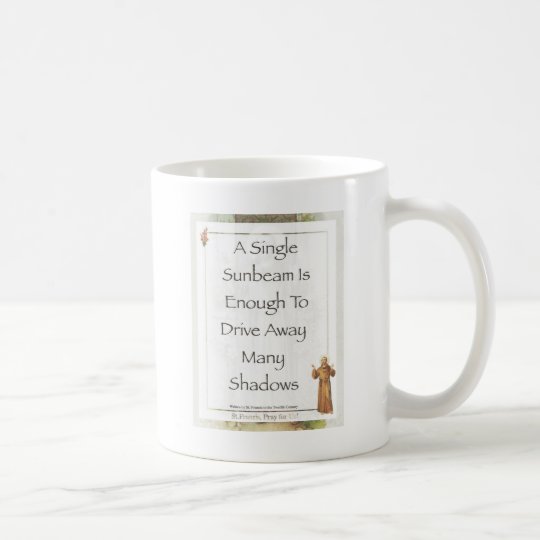 st. francis sunbeam prayer coffee mug
