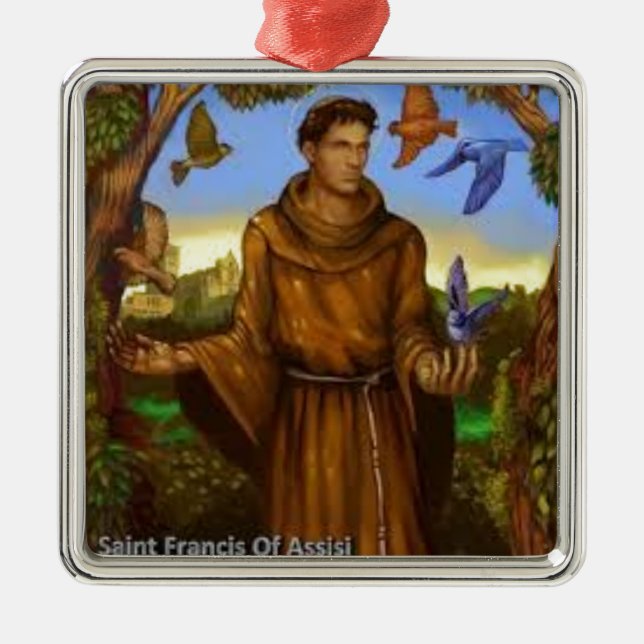 St. Francis with birds, lovely ornament or gift (Front)