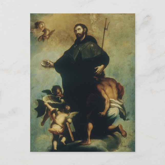 St. Francis Xavier by Nicolas Enriquez Postcard (Front)