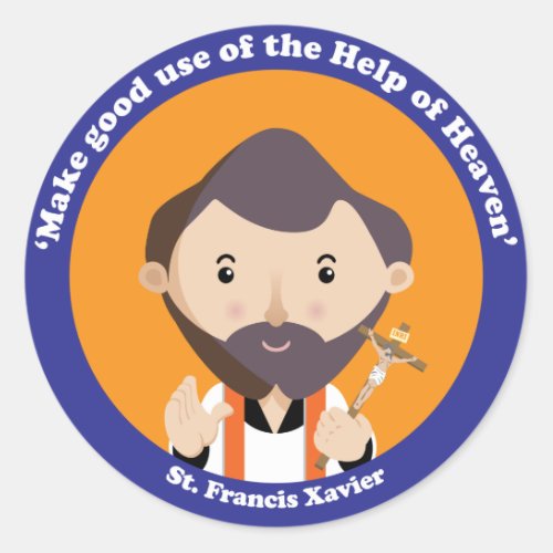 St Francis Xavier Classic Round Sticker
