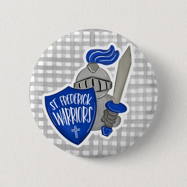 St. Frederick Warriors  Button (Front)