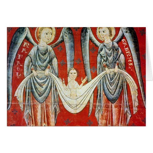 St. Gabriel and St. Raphael, c.1200 Cards (Front Horizontal)