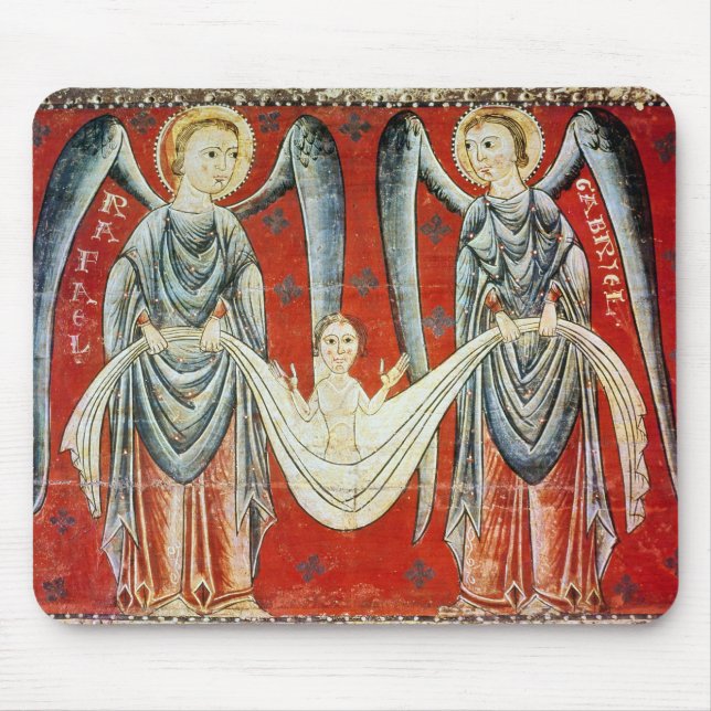 St. Gabriel and St. Raphael, c.1200 Mouse Pad (Front)