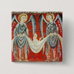St. Gabriel and St. Raphael, c.1200 Pinback Button