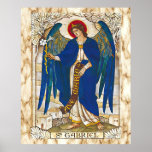 St Gabriel Archangel Angel Catholic Saint Poster