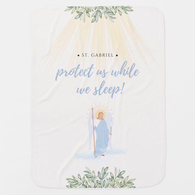 St. Gabriel Baby Blanket (Front)