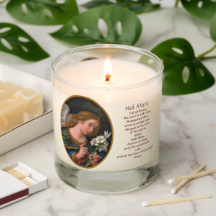 St. Gabriel the Archangel (Bilingual "Hail, Mary") Scented Candle