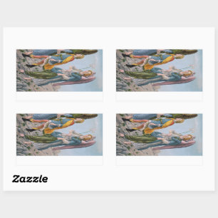 St. Gabriel the Archangel (detail; M 017) Rectangular Sticker