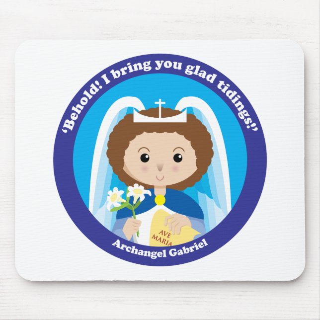 St. Gabriel the Archangel Mouse Pad (Front)