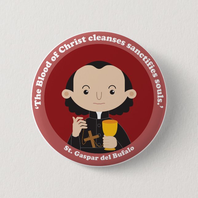 St. Gaspar del Bufalo Button (Front)
