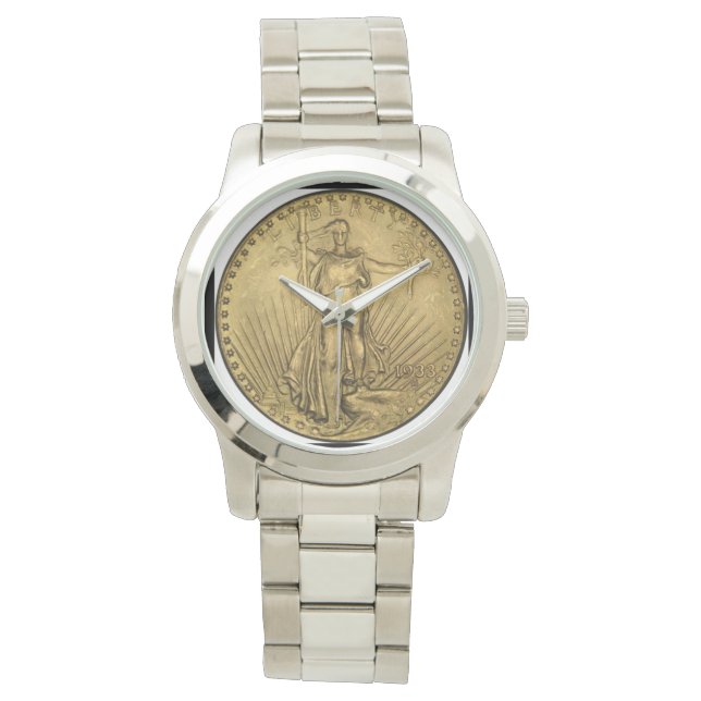 St. Gaudens (Double Eagle Gold Coin) Men's Watch (Front)