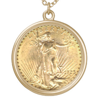 St Gaudens Liberty 20 Dollar 1923 Pendant Necklace