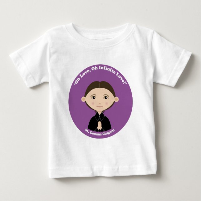 St. Gemma Galgani Baby T-Shirt (Front)