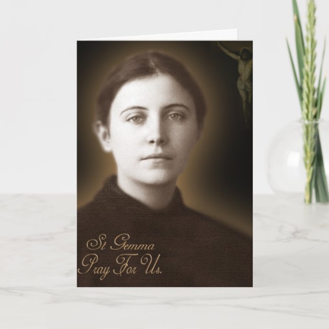 St Gemma Galgani, Card (Front)