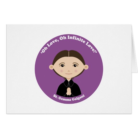 St. Gemma Galgani Cards (Front Horizontal)