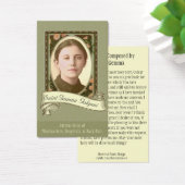 St. Gemma Galgani Patron Saint Holy Card (Desk)