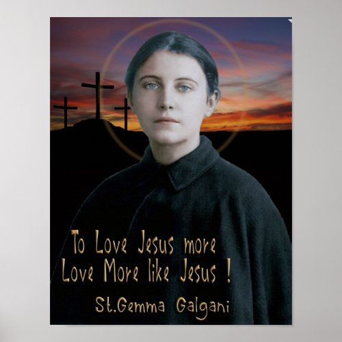 St Gemma Galgani Poster