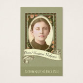 St. Gemma Galgani Saint of Back Pain Holy Card (Front)
