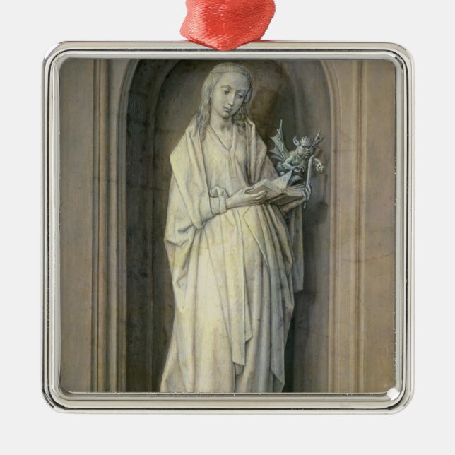 St. Genevieve , c.1479 Metal Ornament (Front)