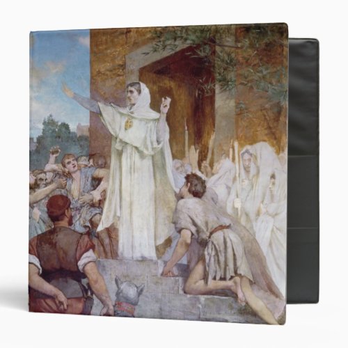 St Genevieve Calming the Parisians 3 Ring Binder