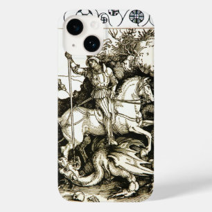 ST. GEORGE AND DRAGON , Black White Case-Mate iPhone 14 Case
