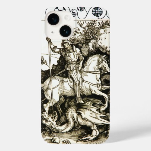 ST GEORGE AND DRAGON  Black White Case_Mate iPhone 14 Case