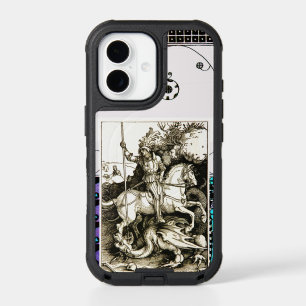 ST. GEORGE AND DRAGON , Black White iPhone 17 Case