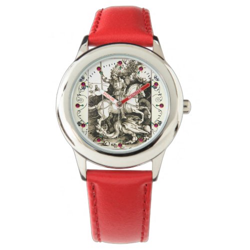 ST GEORGE AND DRAGON  Black White Watch