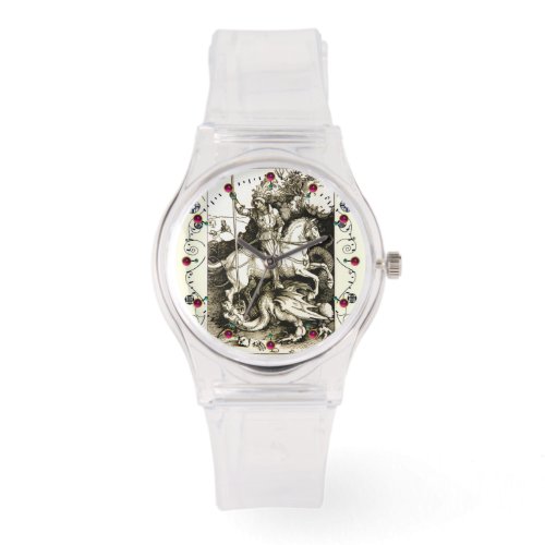 ST GEORGE AND DRAGON  Black White Watch