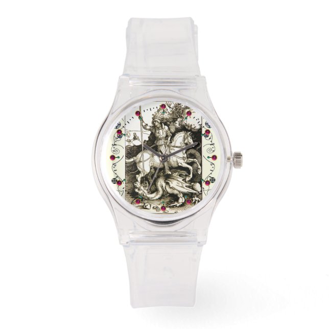 ST. GEORGE AND DRAGON , Black White Watch (Front)