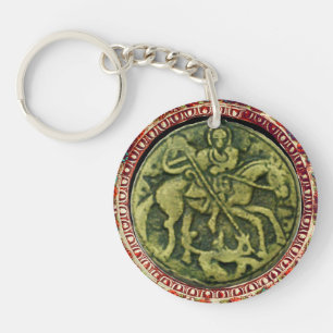 ST.GEORGE AND  DRAGON KEYCHAIN
