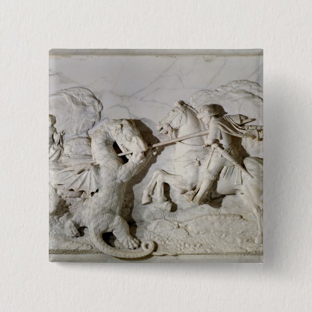 St. George and the Dragon, 1508 Button (Front)