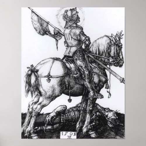 St George and the Dragon 1508 Poster