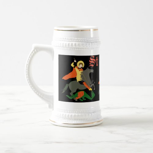 St George and the Dragon  Beer Stein