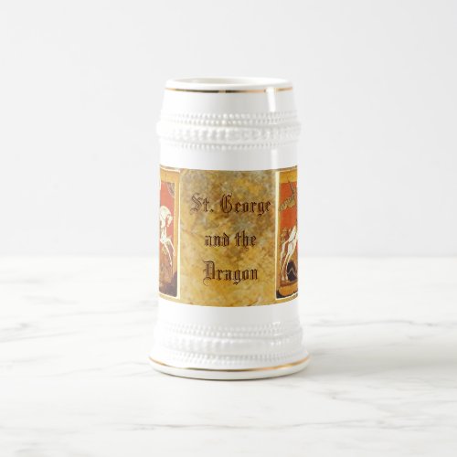 St George and the Dragon Beer Stein