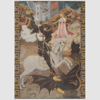 St. George and The Dragon by Bernat Martorell Tissue Paper