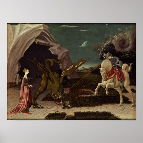 St George and the Dragon c1470 Poster