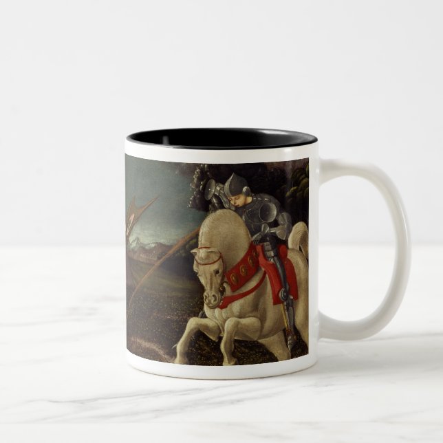 St. George and the Dragon, c.1470 Two-Tone Coffee Mug (Right)