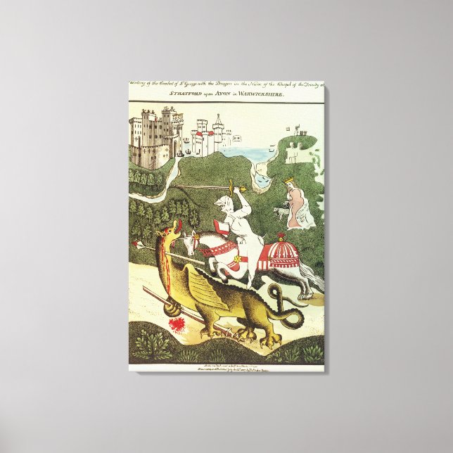 St. George and the Dragon Canvas Print (Front)