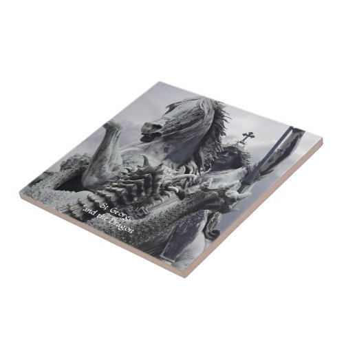 St George and the Dragon Ceramic Tile