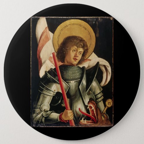 St George and the Dragon Day Icon Art Knight Catho Button