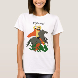 St George and the Dragon Design Ladies T-Shirt