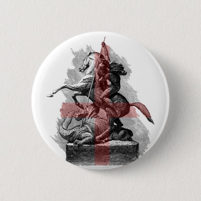 St George And The Dragon England Button (Front)